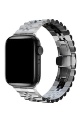 Apple Watch Uyumlu Olexi Çelik Loop Kordon Silver