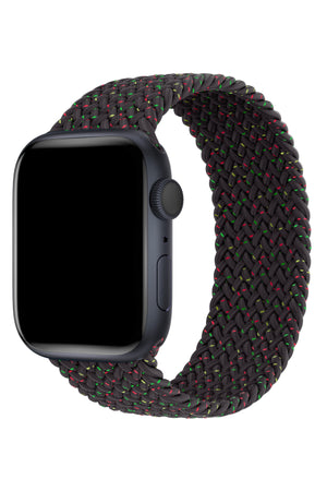 Apple Watch Uyumlu Örgü Loop Kordon Black Night  bikordon