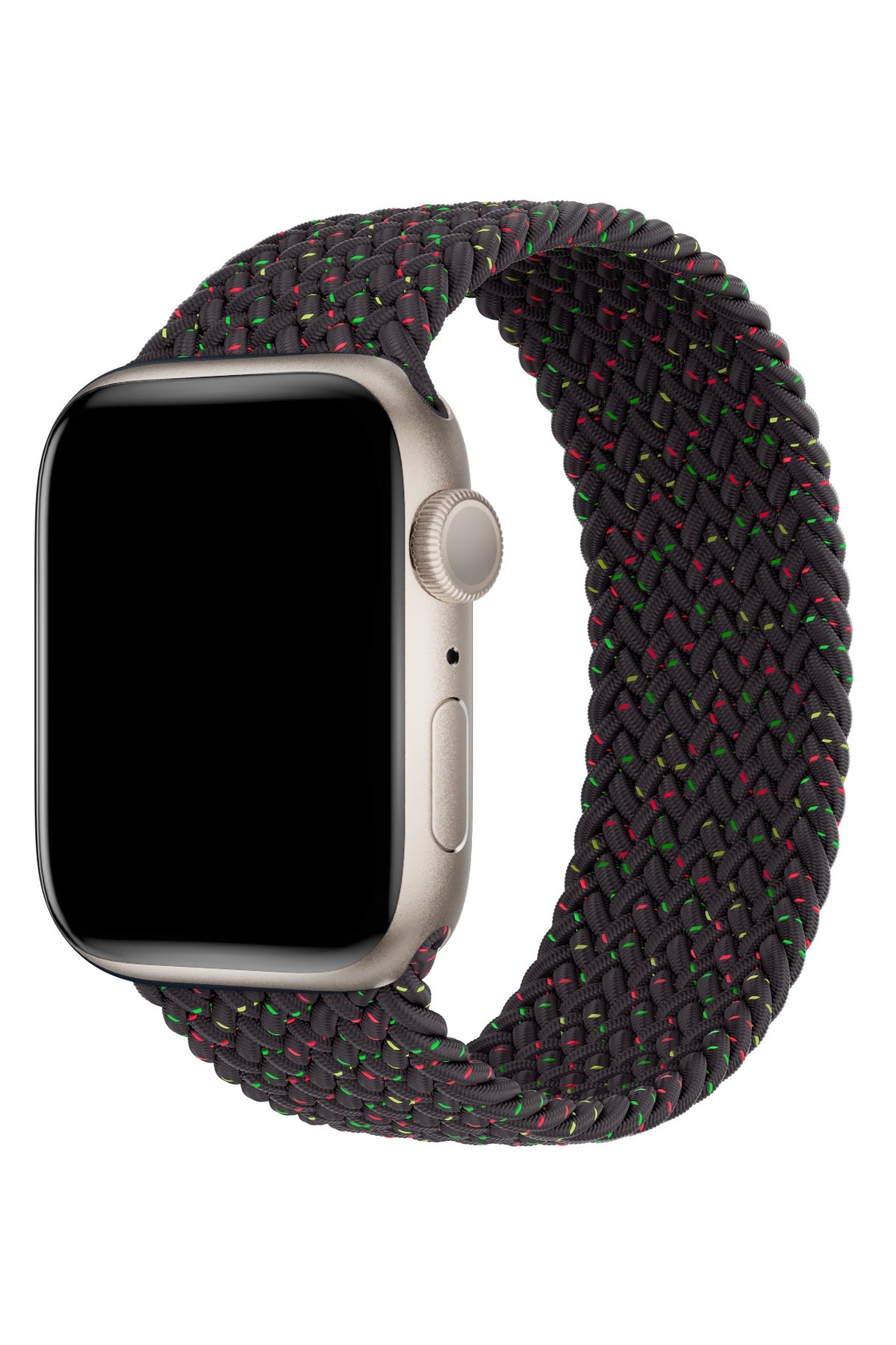 Apple Watch Uyumlu Örgü Loop Kordon Black Night  bikordon