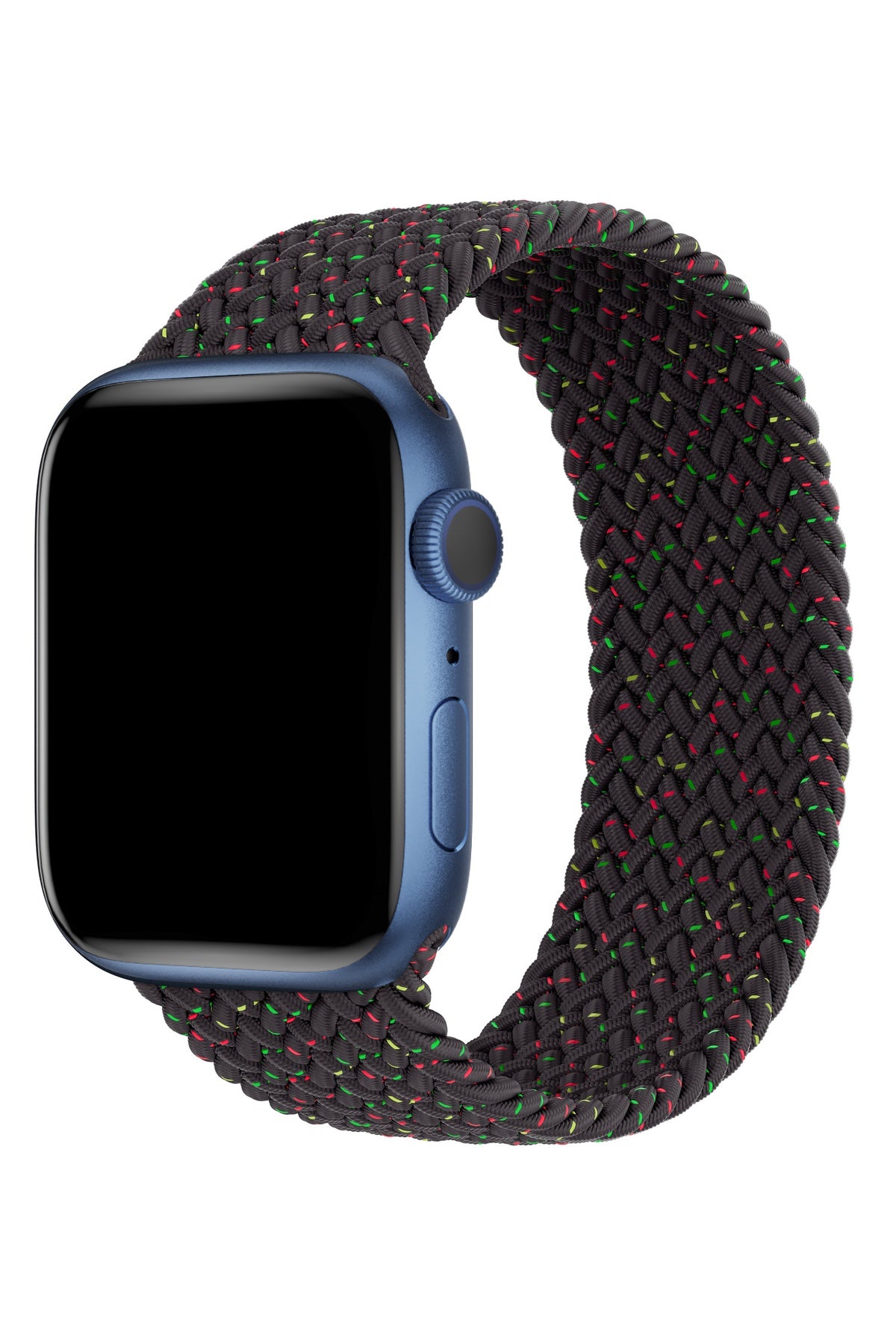 Apple Watch Uyumlu Örgü Loop Kordon Black Night  bikordon