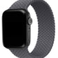 Apple Watch Compatible Braided Loop Band Jet Gray 