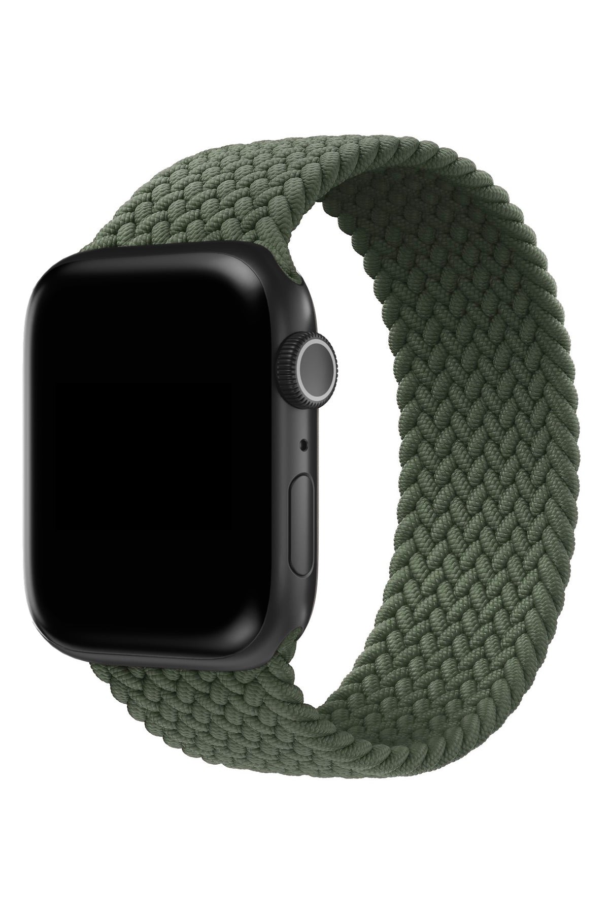 Apple Watch Uyumlu Örgü Loop Kordon Kamuflaj Yeşil  bikordon