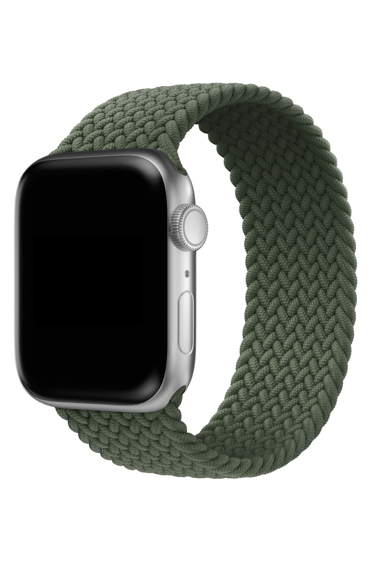 Apple Watch Uyumlu Örgü Loop Kordon Kamuflaj Yeşil  bikordon