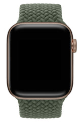 Apple Watch Uyumlu Örgü Loop Kordon Kamuflaj Yeşil