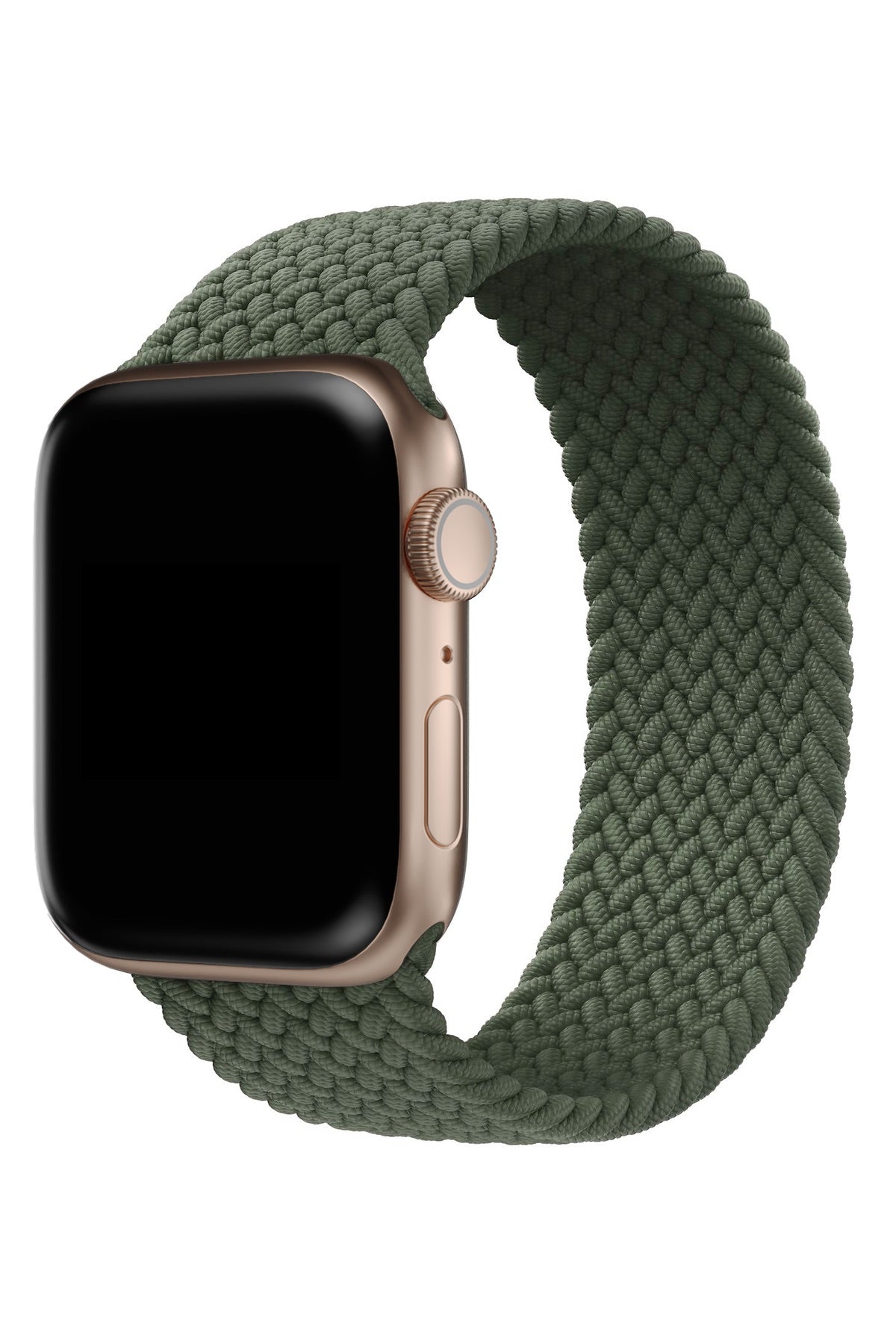 Apple Watch Uyumlu Örgü Loop Kordon Kamuflaj Yeşil  bikordon