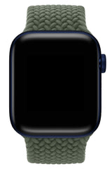 Apple Watch Uyumlu Örgü Loop Kordon Kamuflaj Yeşil