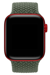 Apple Watch Uyumlu Örgü Loop Kordon Kamuflaj Yeşil