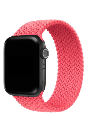 Apple Watch Uyumlu Örgü Loop Kordon Mercan Pembe  bikordon