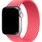 Apple Watch Uyumlu Örgü Loop Kordon Mercan Pembe  bikordon