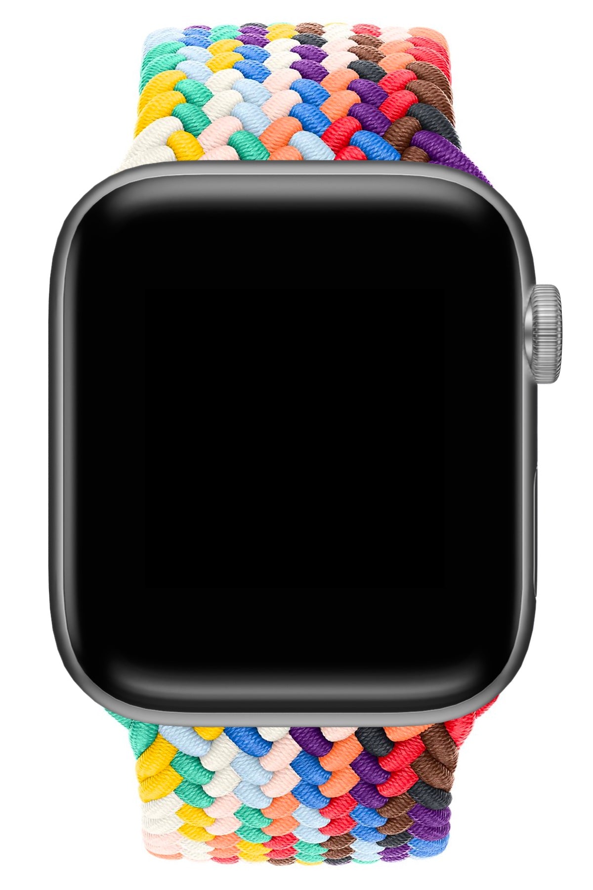 Apple Watch Uyumlu Örgü Loop Kordon Rainbow  bikordon