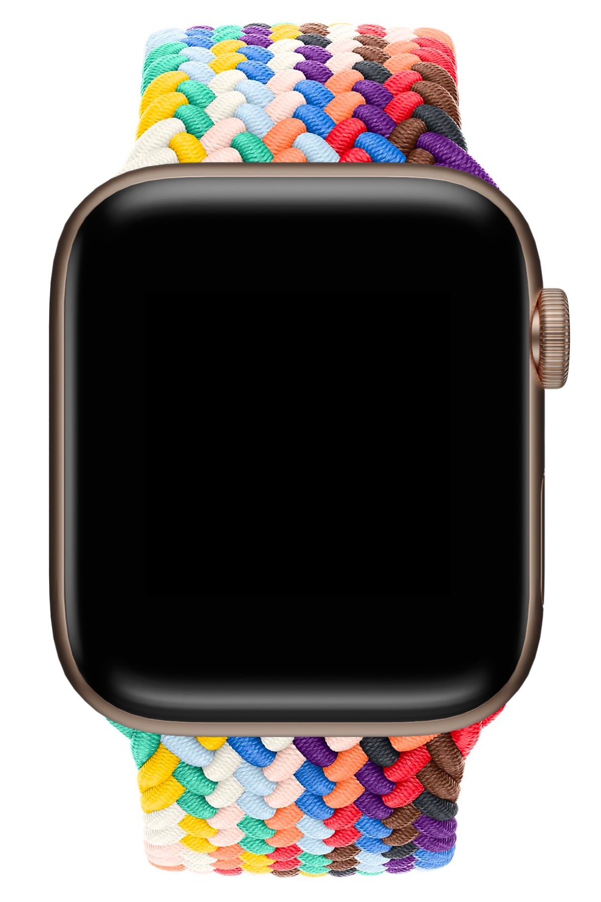 Apple Watch Uyumlu Örgü Loop Kordon Rainbow  bikordon