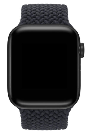 Apple Watch Uyumlu Örgü Loop Kordon Siyah