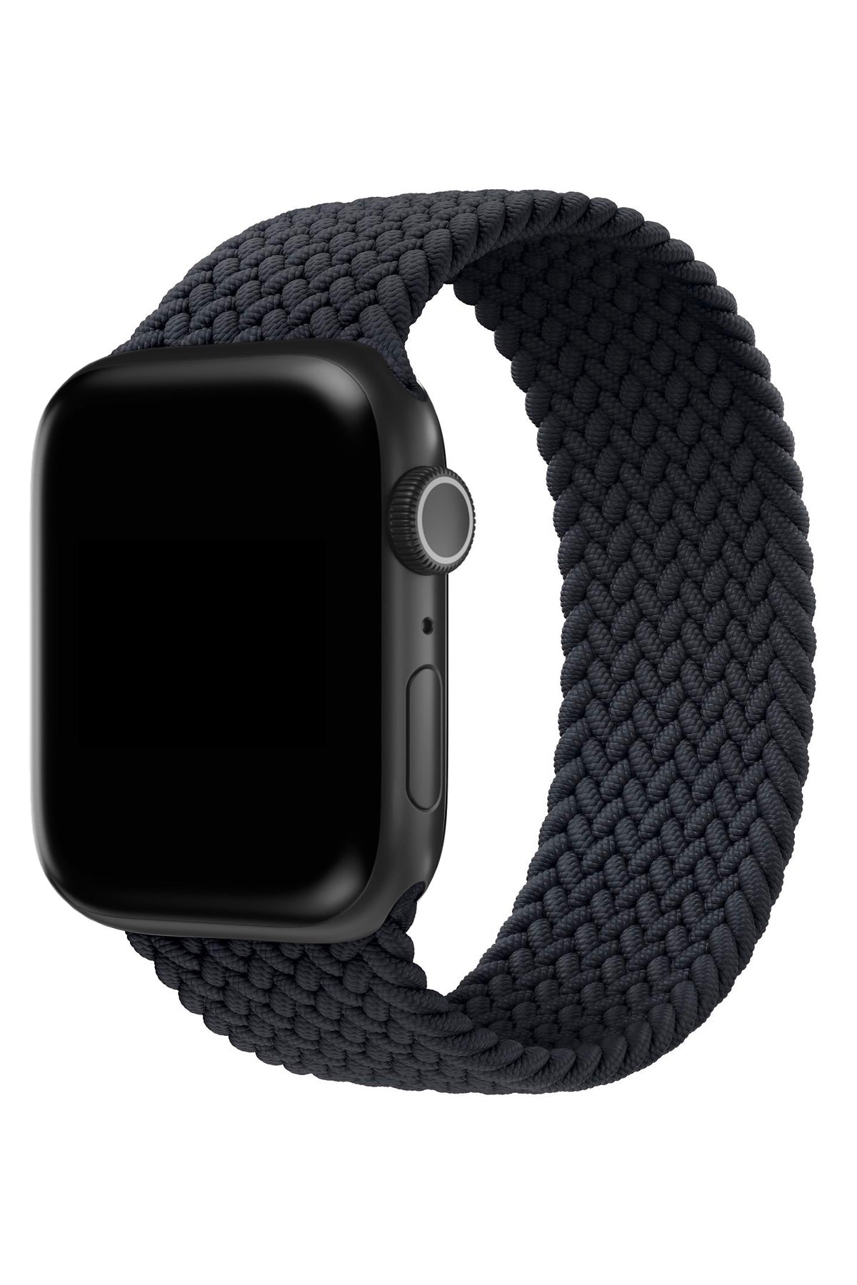 Apple Watch Uyumlu Örgü Loop Kordon Siyah  bikordon