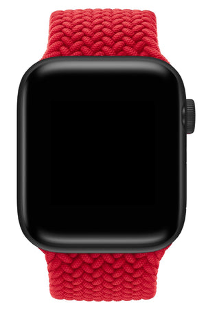 Apple Watch Uyumlu Örgü Loop Kordon Venedik Kırmızı  bikordon