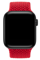 Apple Watch Uyumlu Örgü Loop Kordon Venedik Kırmızı