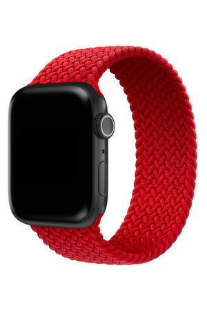 Apple Watch Uyumlu Örgü Loop Kordon Venedik Kırmızı  bikordon