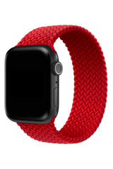 Apple Watch Uyumlu Örgü Loop Kordon Venedik Kırmızı