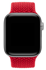 Apple Watch Uyumlu Örgü Loop Kordon Venedik Kırmızı