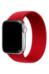 Apple Watch Uyumlu Örgü Loop Kordon Venedik Kırmızı