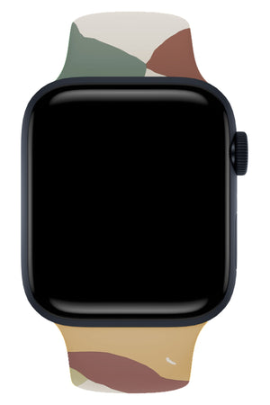 Apple Watch Uyumlu Silikon Powder Loop Kordon Dark Rajah  bikordon