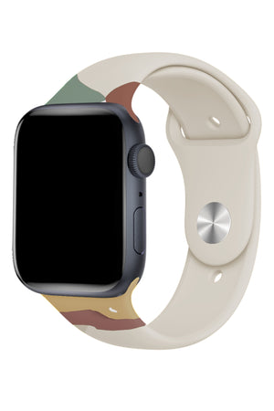 Apple Watch Uyumlu Silikon Powder Loop Kordon Dark Rajah  bikordon