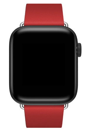 Apple Watch Uyumlu Radius Deri Loop Kordon Alizarin  bikordon