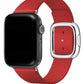 Apple Watch Uyumlu Radius Deri Loop Kordon Alizarin  bikordon
