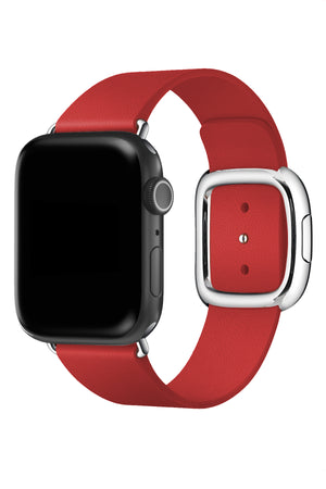Apple Watch Uyumlu Radius Deri Loop Kordon Alizarin  bikordon