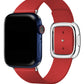 Apple Watch Compatible Radius Leather Loop Band Alizarin