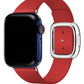 Apple Watch Uyumlu Radius Deri Loop Kordon Alizarin  bikordon
