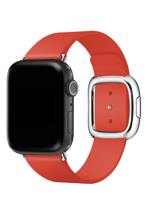 Apple Watch Uyumlu Radius Deri Loop Kordon Coral  bikordon