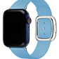 Apple Watch Compatible Radius Leather Loop Band Cyan 