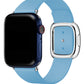 Apple Watch Uyumlu Radius Deri Loop Kordon Cyan  bikordon