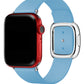 Apple Watch Uyumlu Radius Deri Loop Kordon Cyan  bikordon