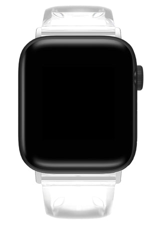 Apple Watch Uyumlu Şeffaf Silikon Kordon Shadow