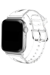 Apple Watch Uyumlu Şeffaf Silikon Kordon Shadow