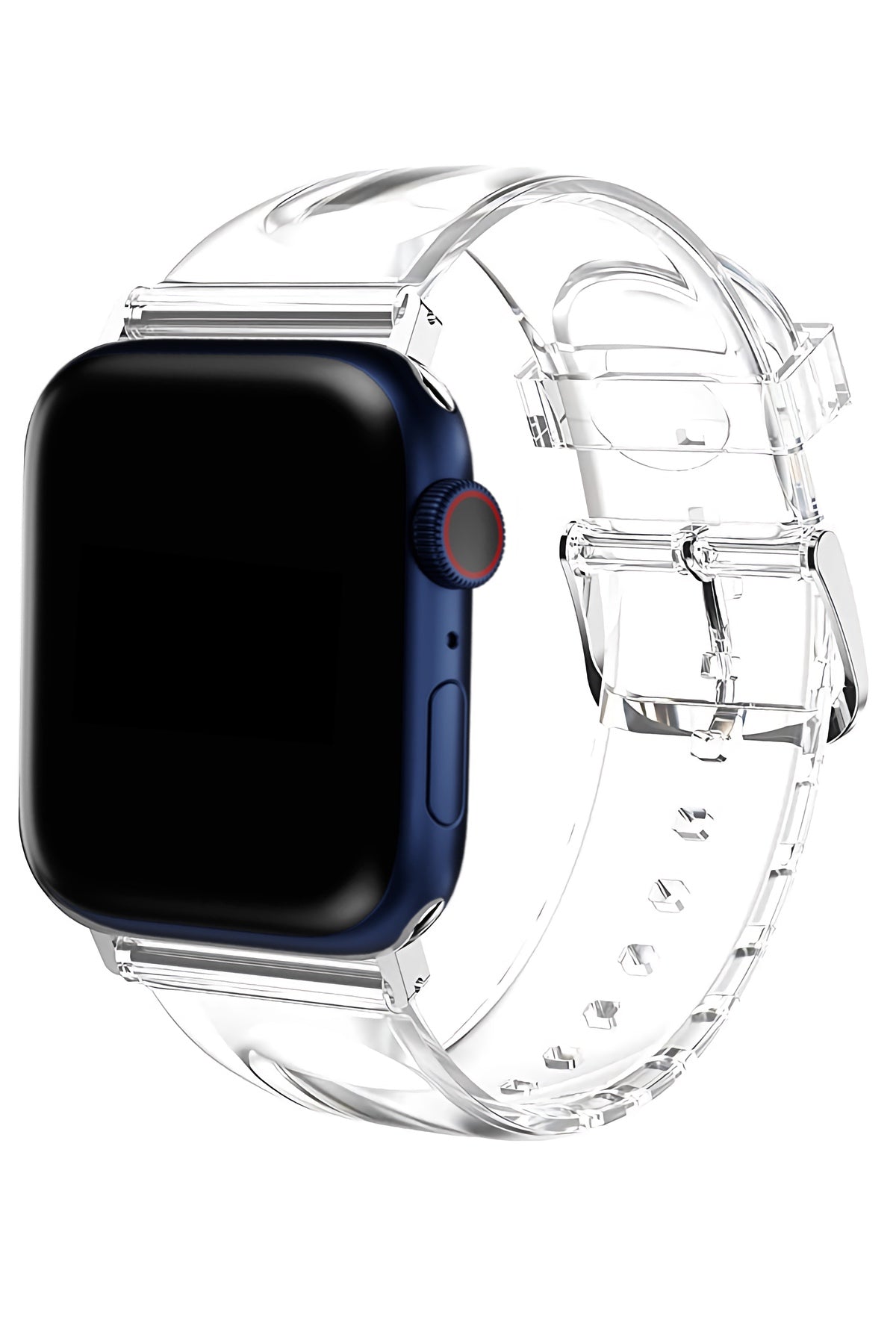 Apple Watch Uyumlu Şeffaf Silikon Kordon Shadow  bikordon