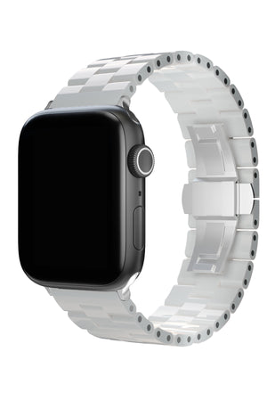Apple Watch Uyumlu Üç Bakla Seramik Loop Kordon Beyaz  bikordon