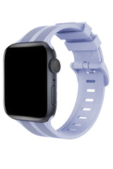 Apple Watch Uyumlu Silikon Line Loop Kordon Lavender