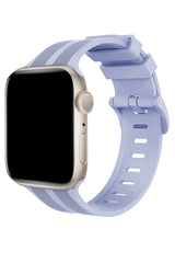 Apple Watch Uyumlu Silikon Line Loop Kordon Lavender