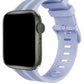 Apple Watch Compatible Silicone Line Loop Band Lavender 