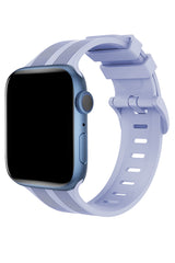 Apple Watch Uyumlu Silikon Line Loop Kordon Lavender