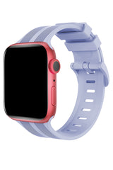 Apple Watch Uyumlu Silikon Line Loop Kordon Lavender