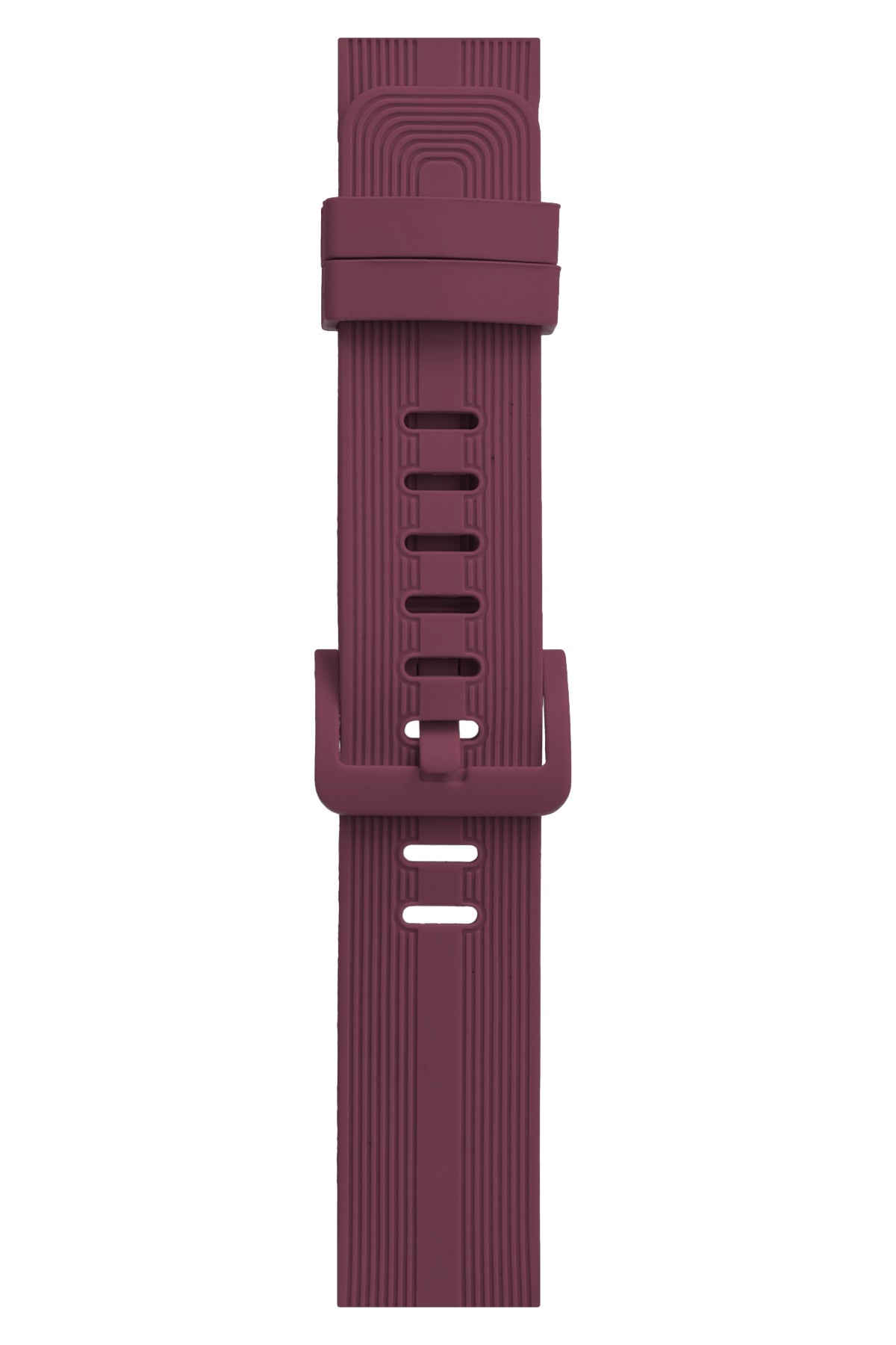 Apple Watch Uyumlu Silikon Line Loop Kordon Mulberry  bikordon