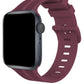 Apple Watch Compatible Silicone Line Loop Band Mulberry 