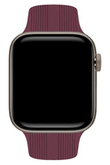 Apple Watch Uyumlu Silikon Line Loop Kordon Mulberry