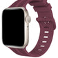 Apple Watch Uyumlu Silikon Line Loop Kordon Mulberry  bikordon