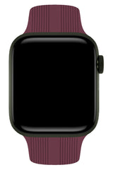 Apple Watch Uyumlu Silikon Line Loop Kordon Mulberry