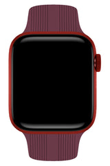 Apple Watch Uyumlu Silikon Line Loop Kordon Mulberry