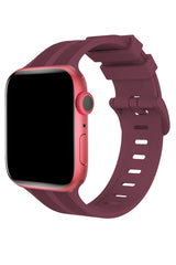 Apple Watch Uyumlu Silikon Line Loop Kordon Mulberry
